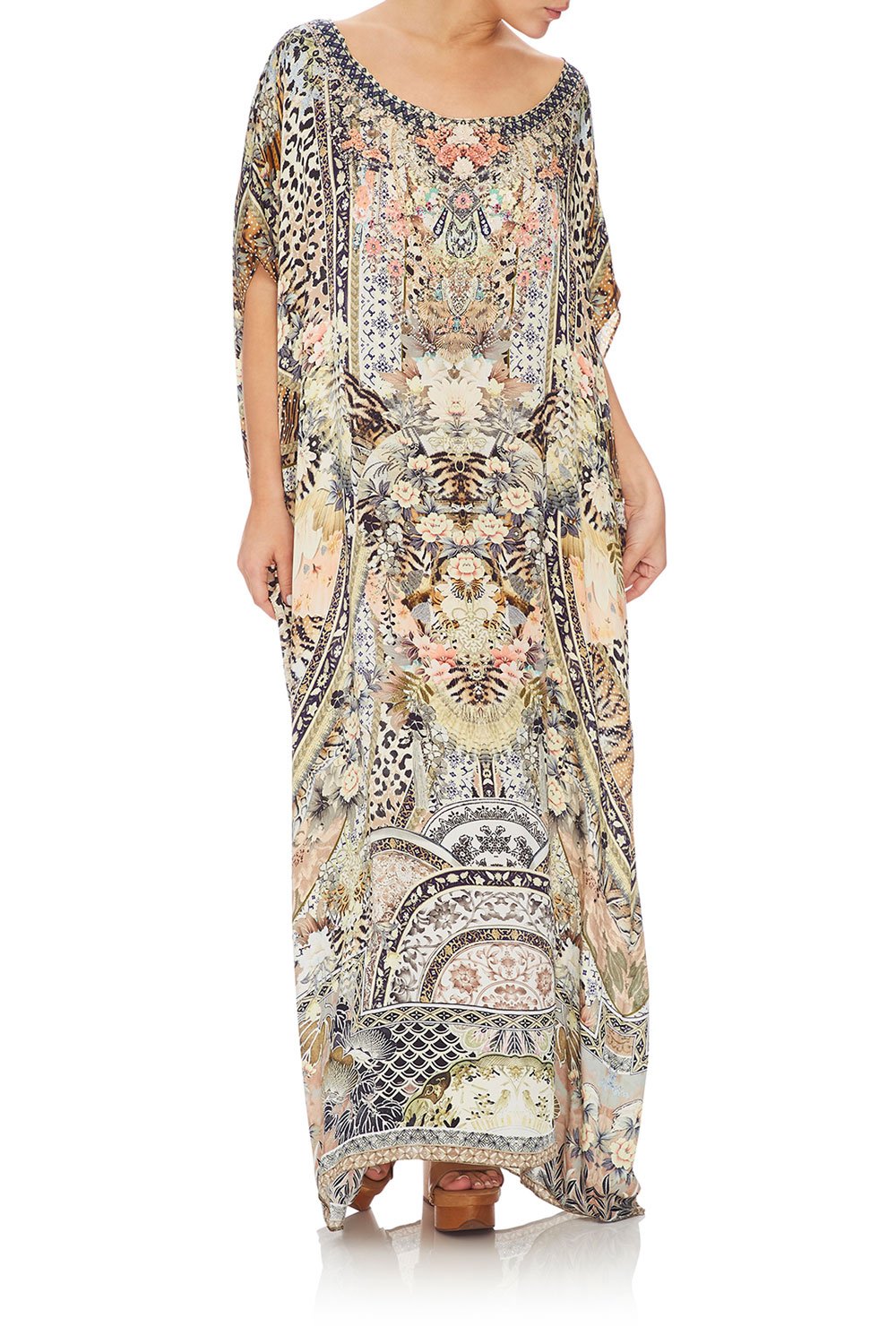 CAMILLA SLIM ROUND NECK KAFTAN MOTO MAIKO