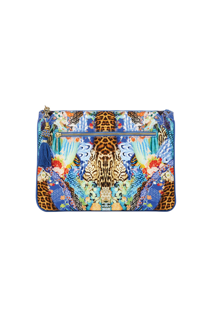 SMALL CANVAS CLUTCH GO STAG main image 1