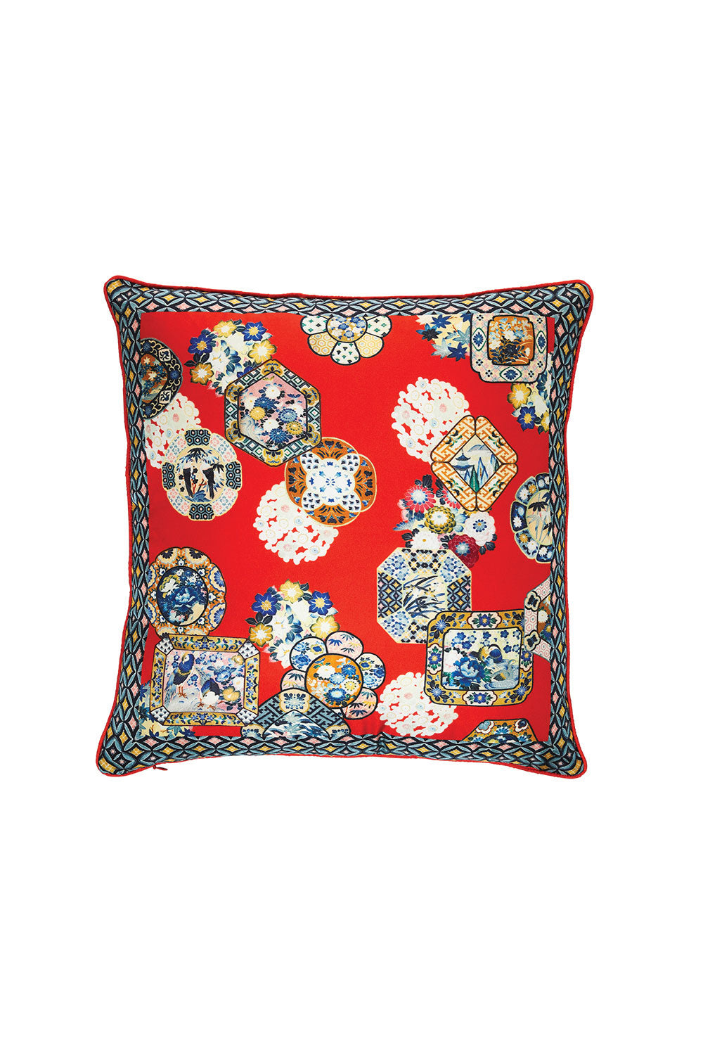 CAMILLA FOUND IN TRANSLATION SMALL SQUARE CUSHION