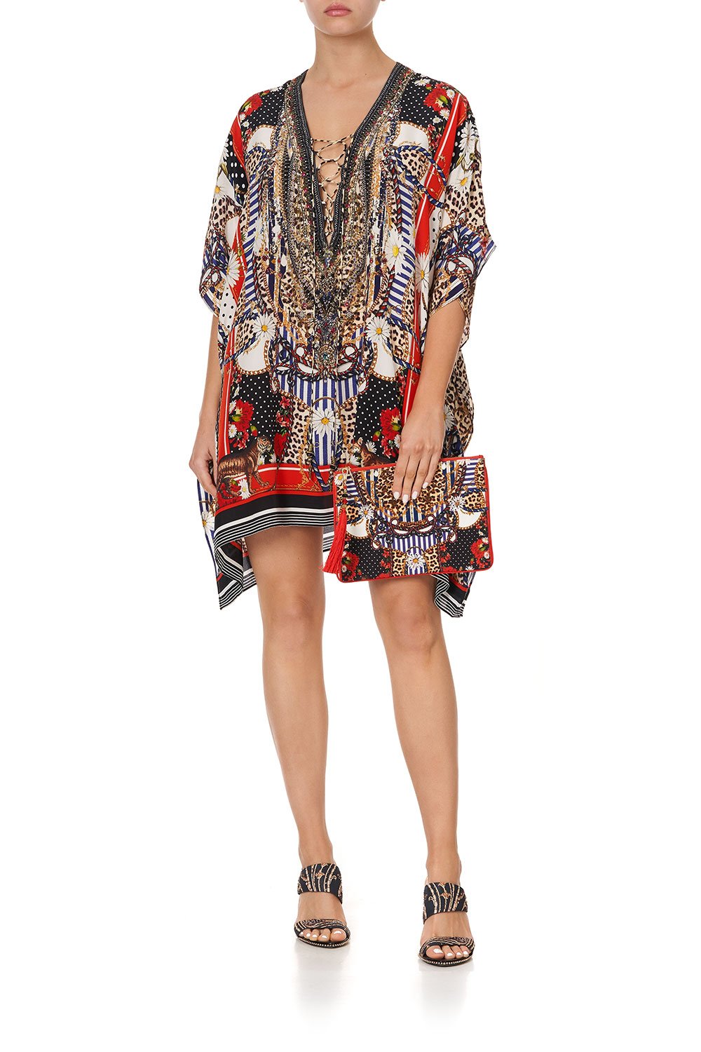 SMALL CANVAS CLUTCH DEAR BRIGITTE