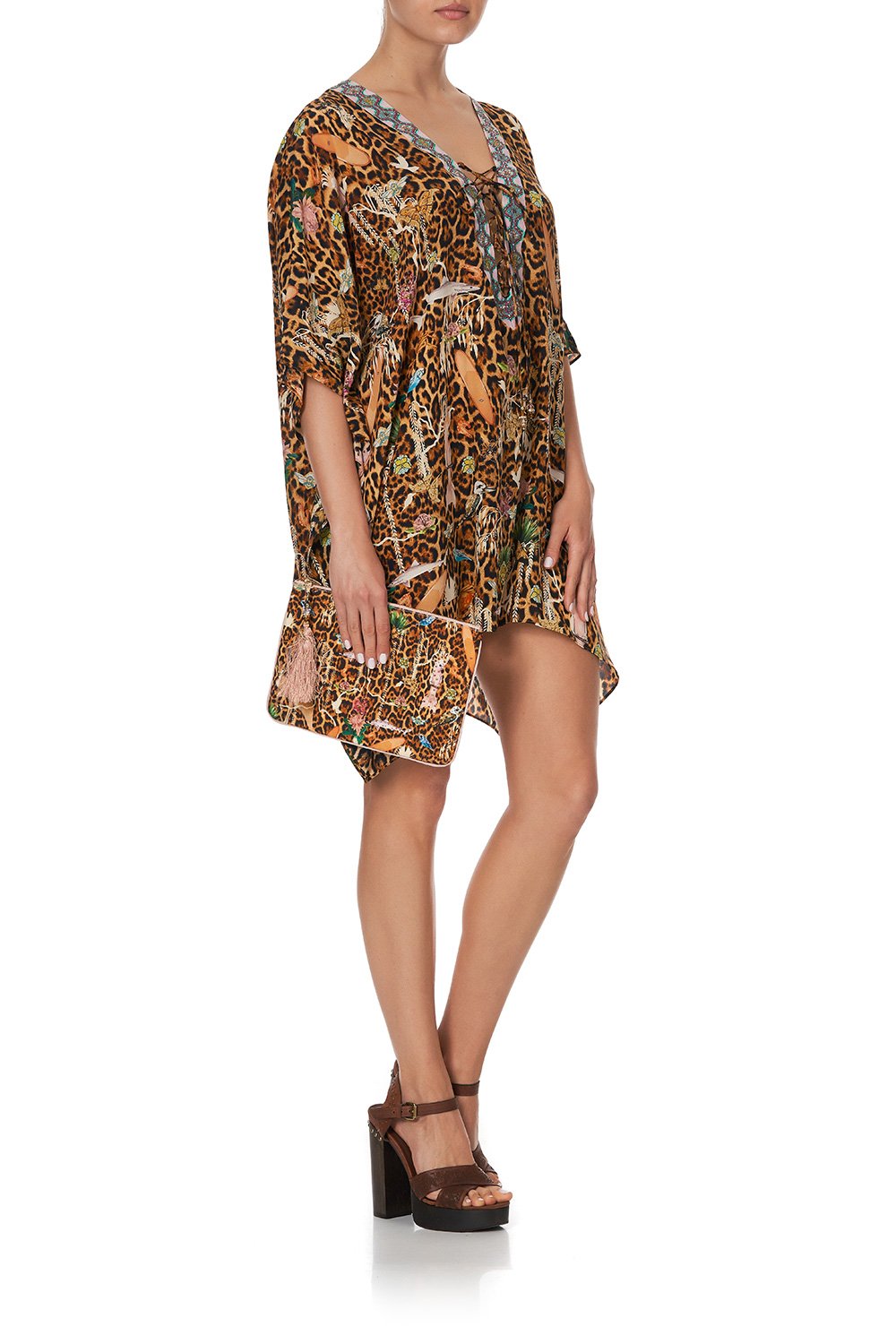 SMALL CANVAS CLUTCH FAUNA ELECTRO