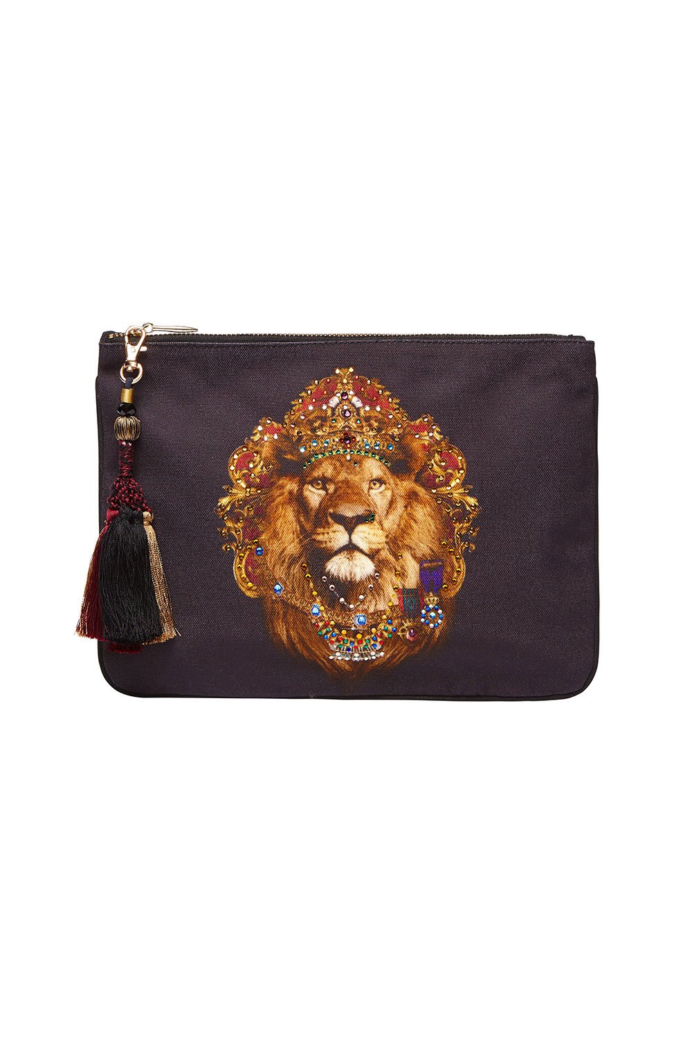 CAMILLA SMALL CANVAS CLUTCH KING LOUIS