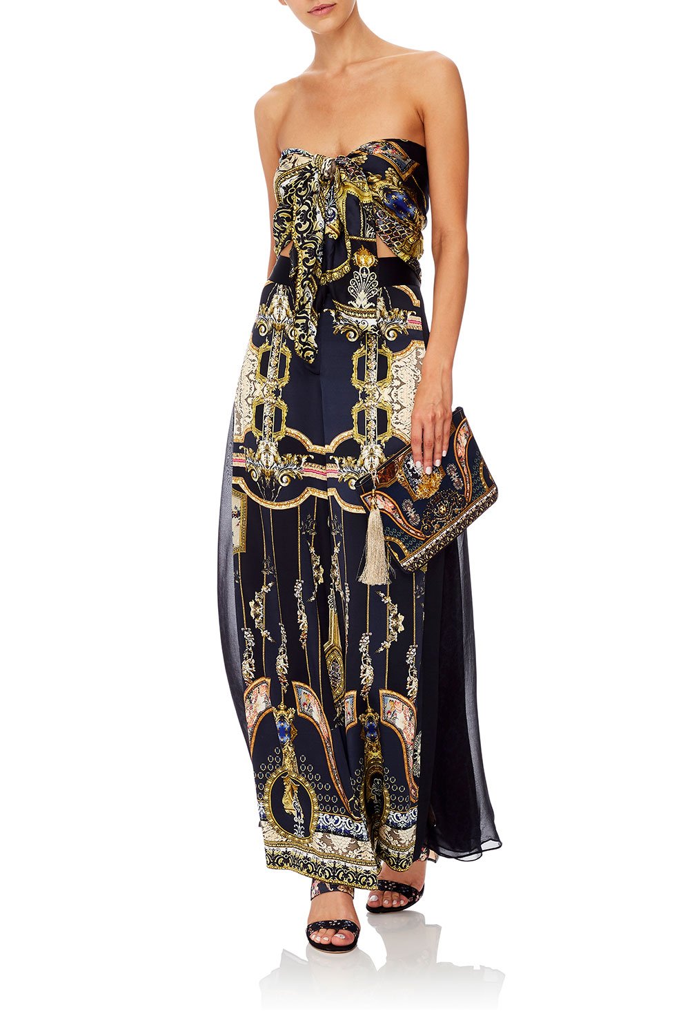 SMALL CANVAS CLUTCH MIDNIGHT MEETING