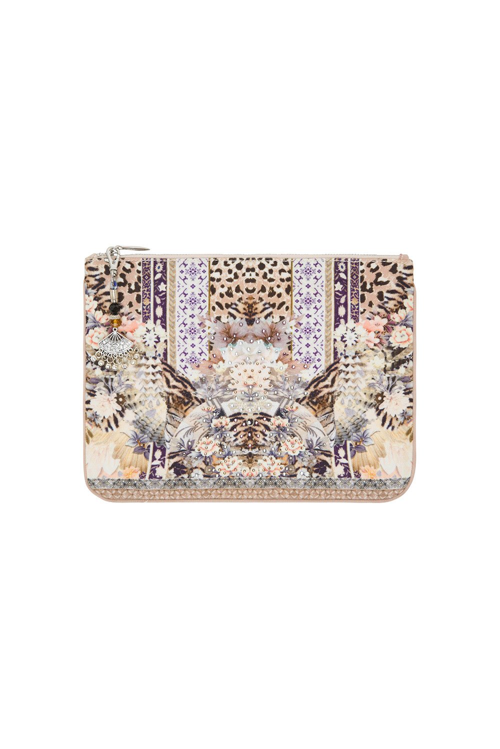 CAMILLA SMALL CANVAS CLUTCH MOTO MAIKO