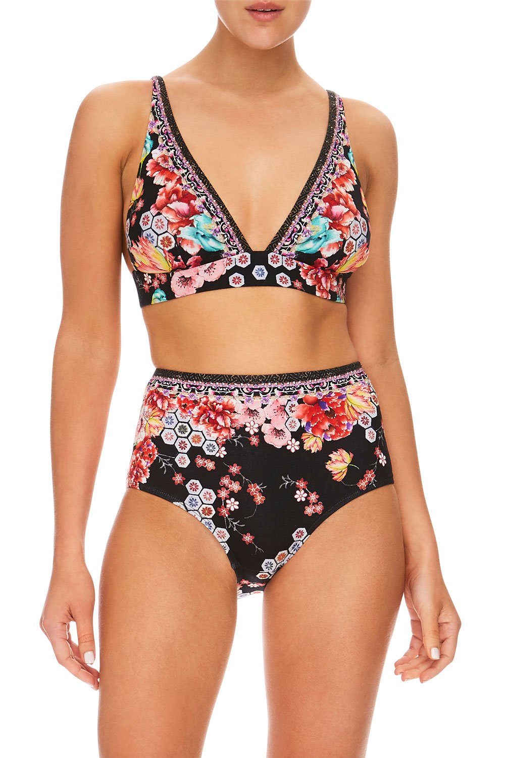 CAMILLA PAINTED LAND SOFT C/D BRA W/ BACK CLIP