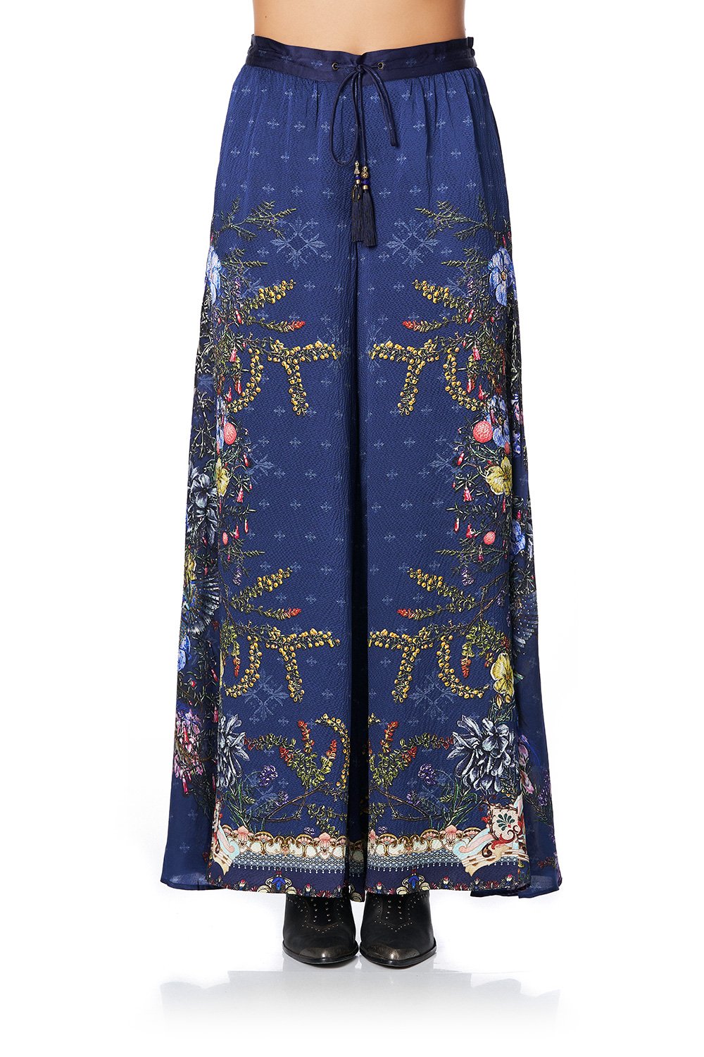 SOFT PANT WITH GODETS SOUTHERN TWILIGHT