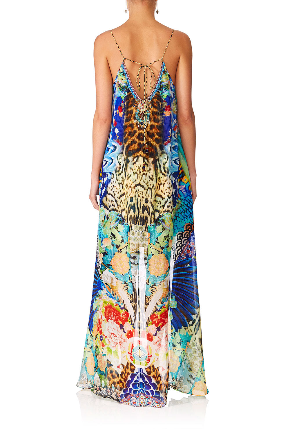 CAMILLA SPACE COWGIRL FLARED MINI WITH SHEER OVERLAY