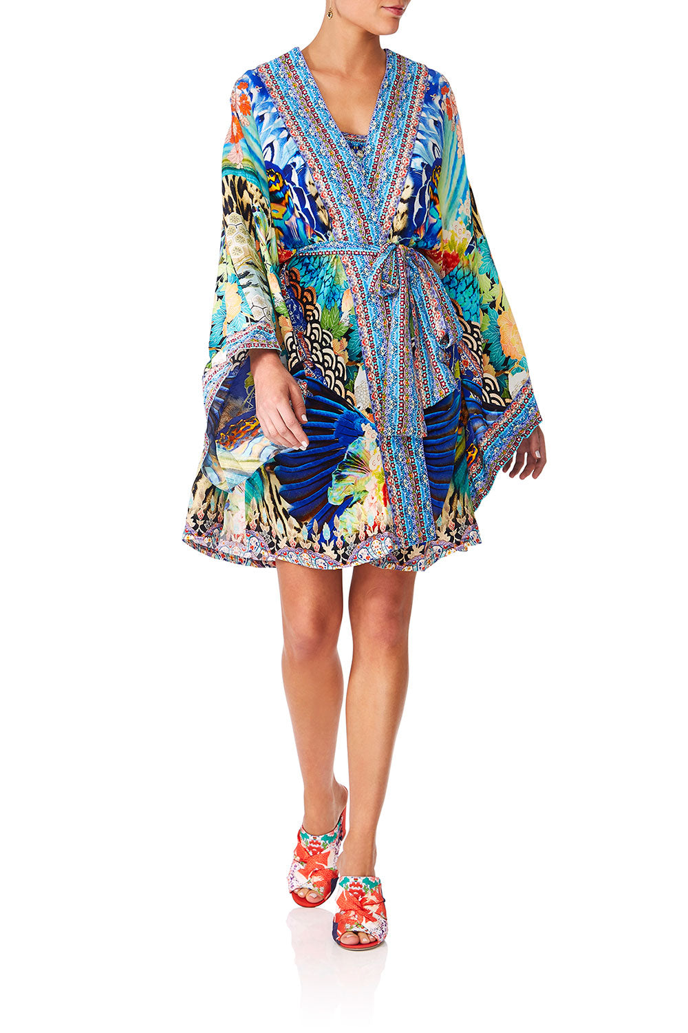 CAMILLA SPACE COWGIRL KIMONO WTIE BELT