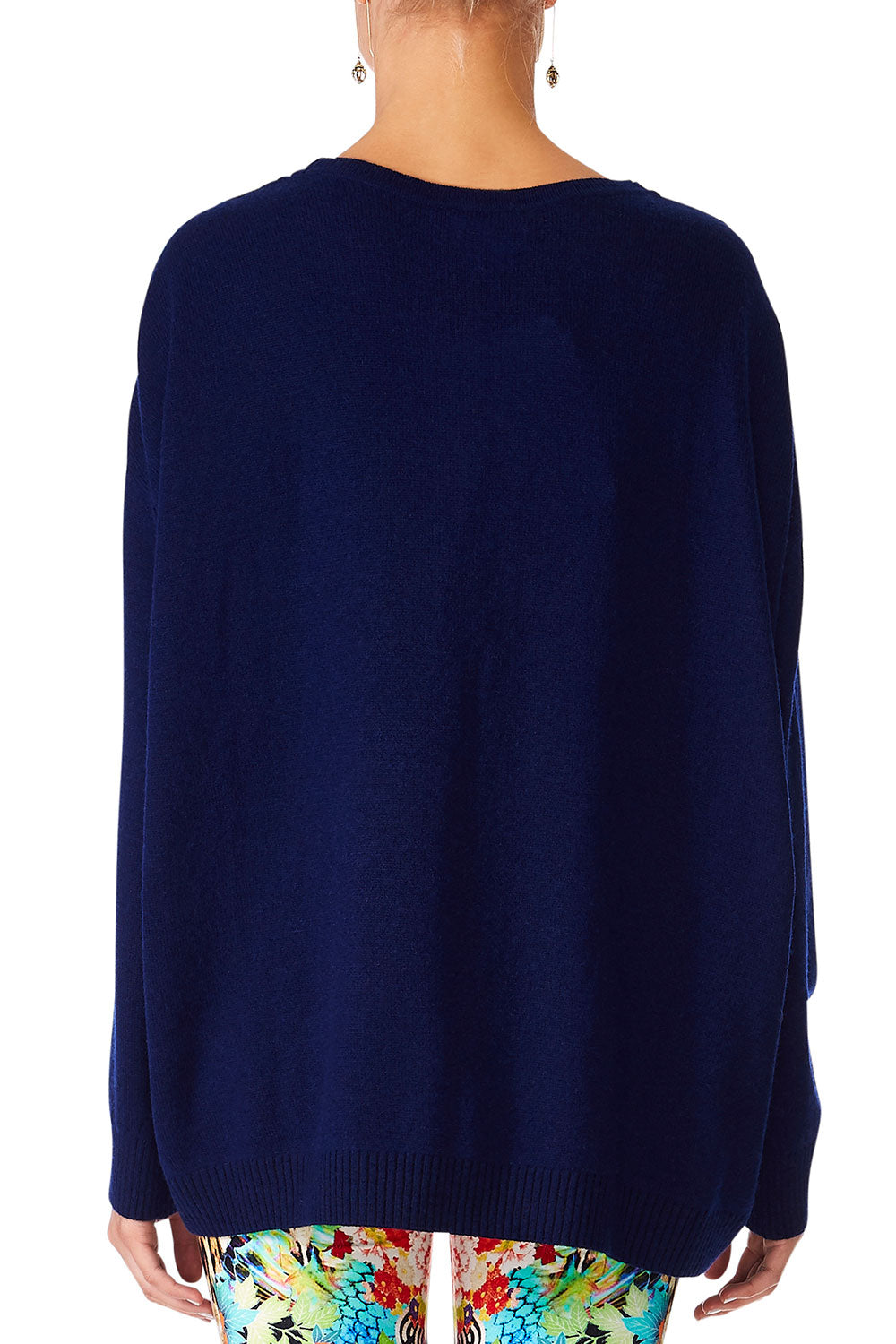 CAMILLA SPACE COWGIRL LOOSE FIT JUMPER W KNIT BACK