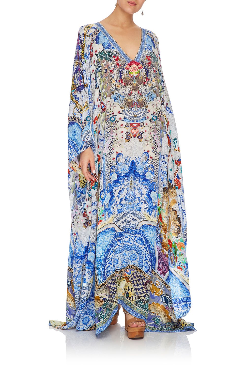 CAMILLA SPLIT FRONT AND SLEEVE KAFTAN GEISHA GATEWAYS