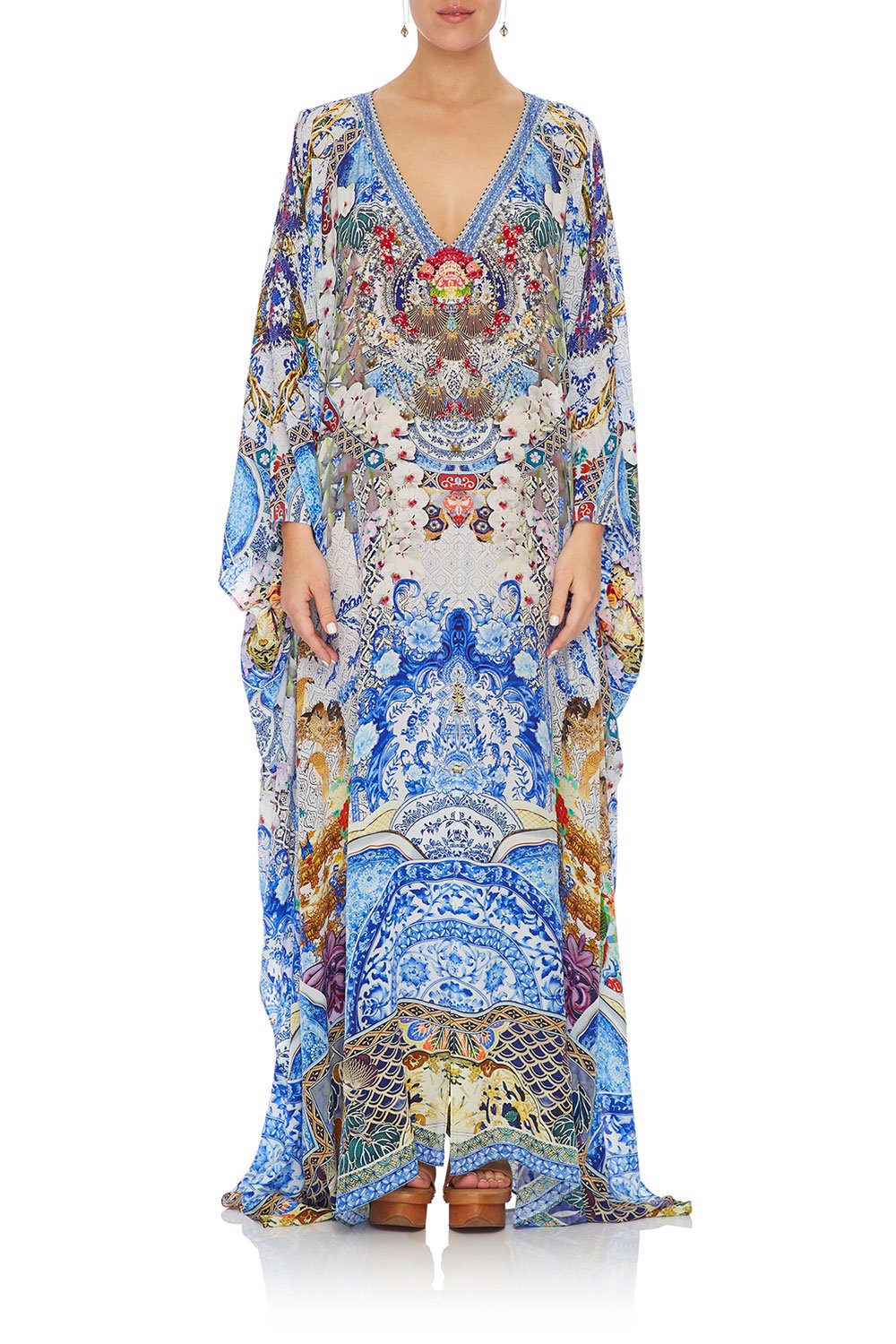 CAMILLA SPLIT FRONT AND SLEEVE KAFTAN GEISHA GATEWAYS