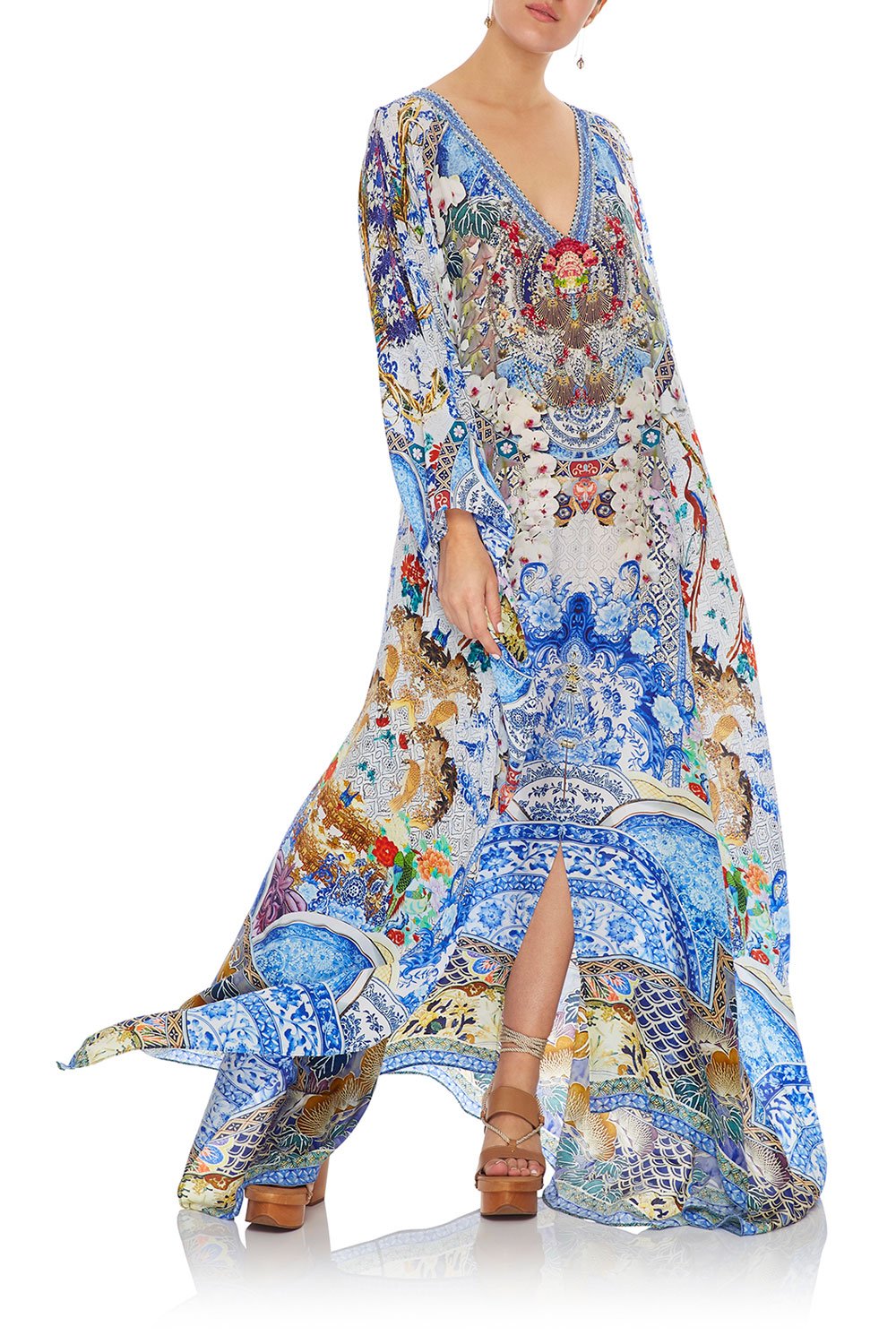 CAMILLA SPLIT FRONT AND SLEEVE KAFTAN GEISHA GATEWAYS