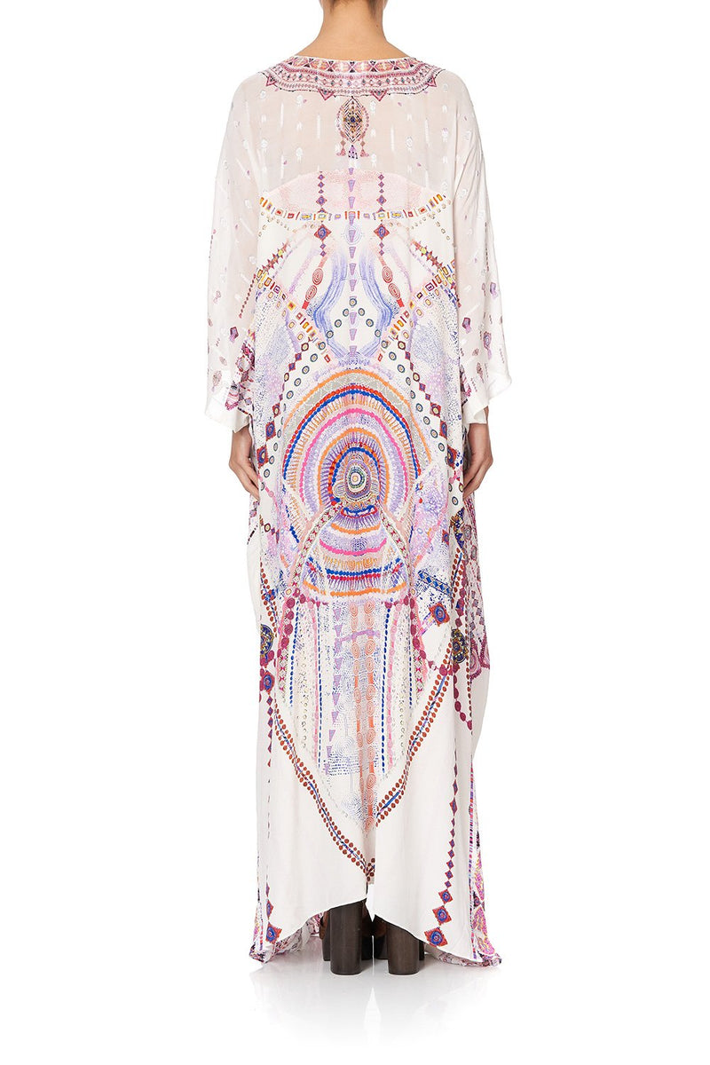 SHEER KAFTAN WITH TIE AND SLIP TANAMI ROAD