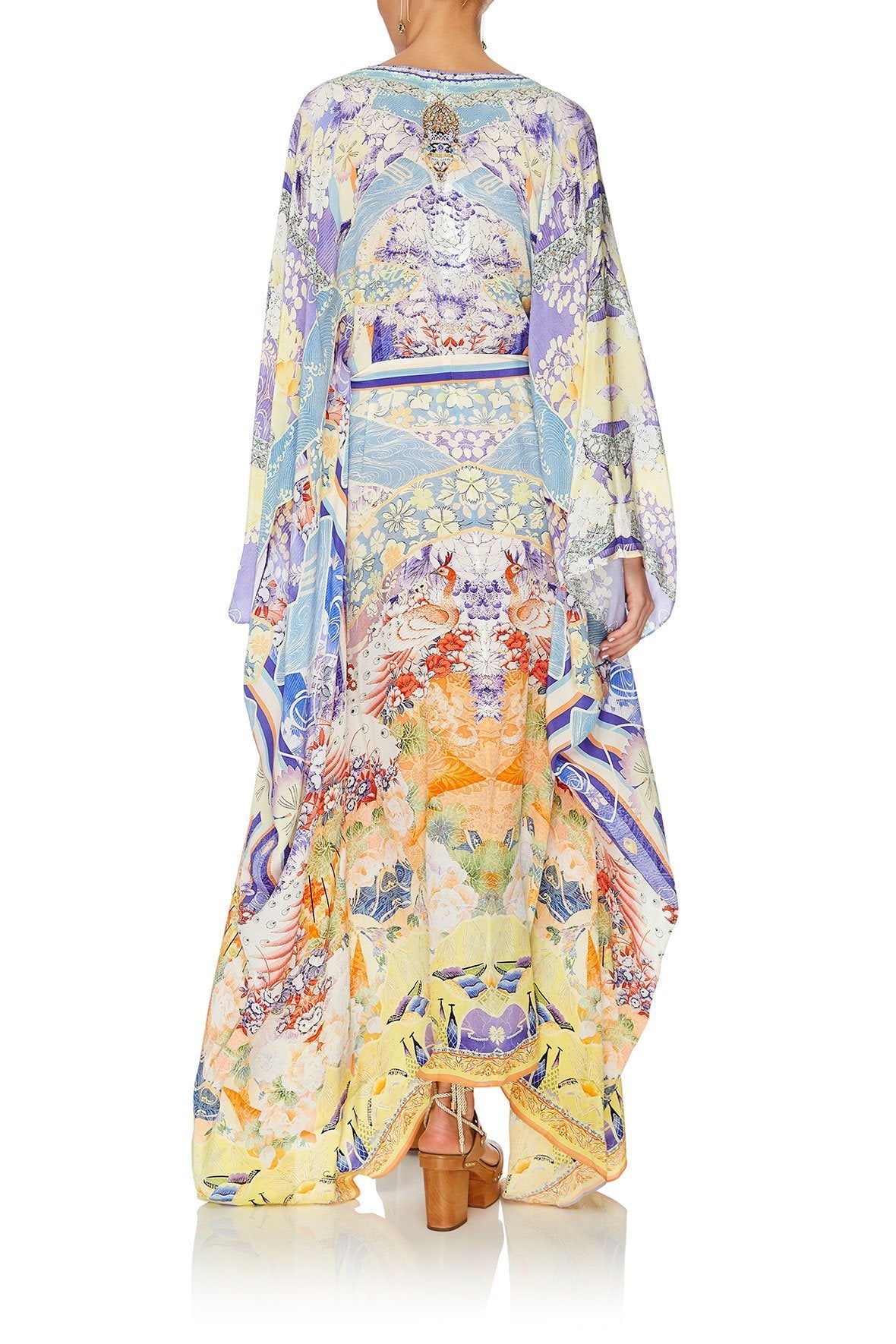 SPLIT HEM LACE UP KAFTAN GIRL IN THE KIMONO