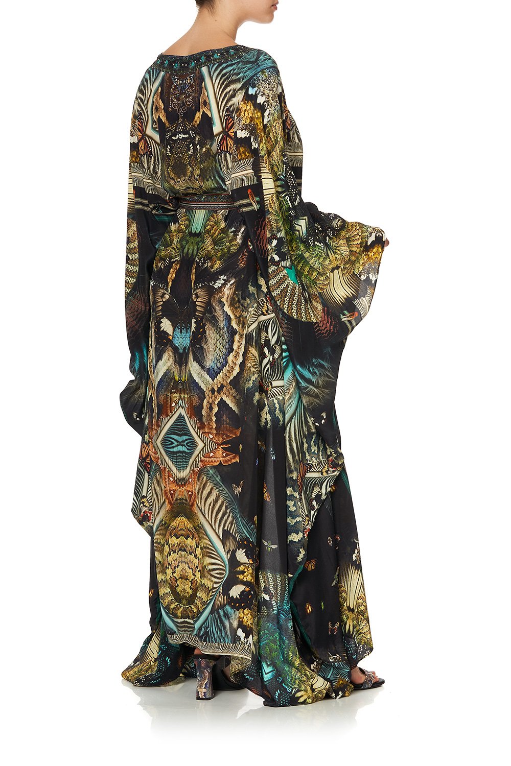 SPLIT HEM LACE UP KAFTAN MATERNAL INSTINCT