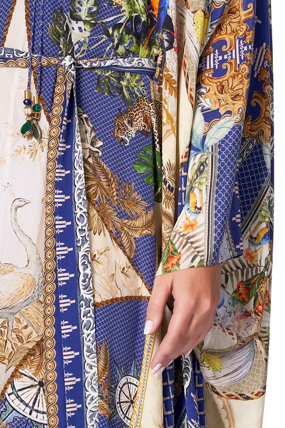 SPLIT HEM LACE UP KAFTAN MUSE NOVELS