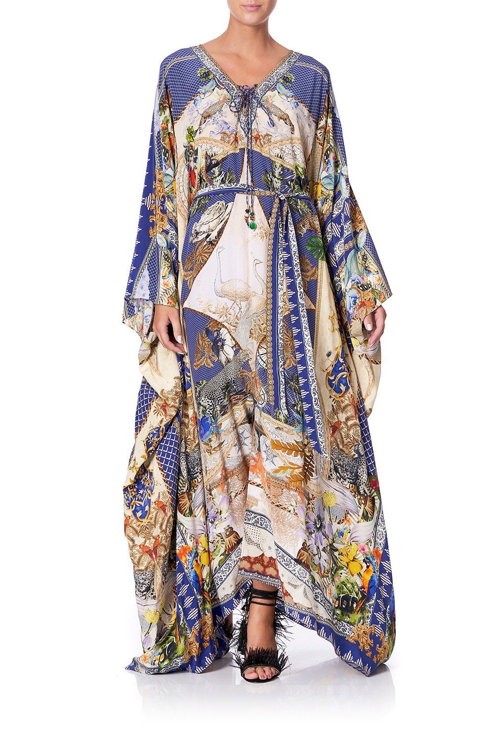 SPLIT HEM LACE UP KAFTAN MUSE NOVELS