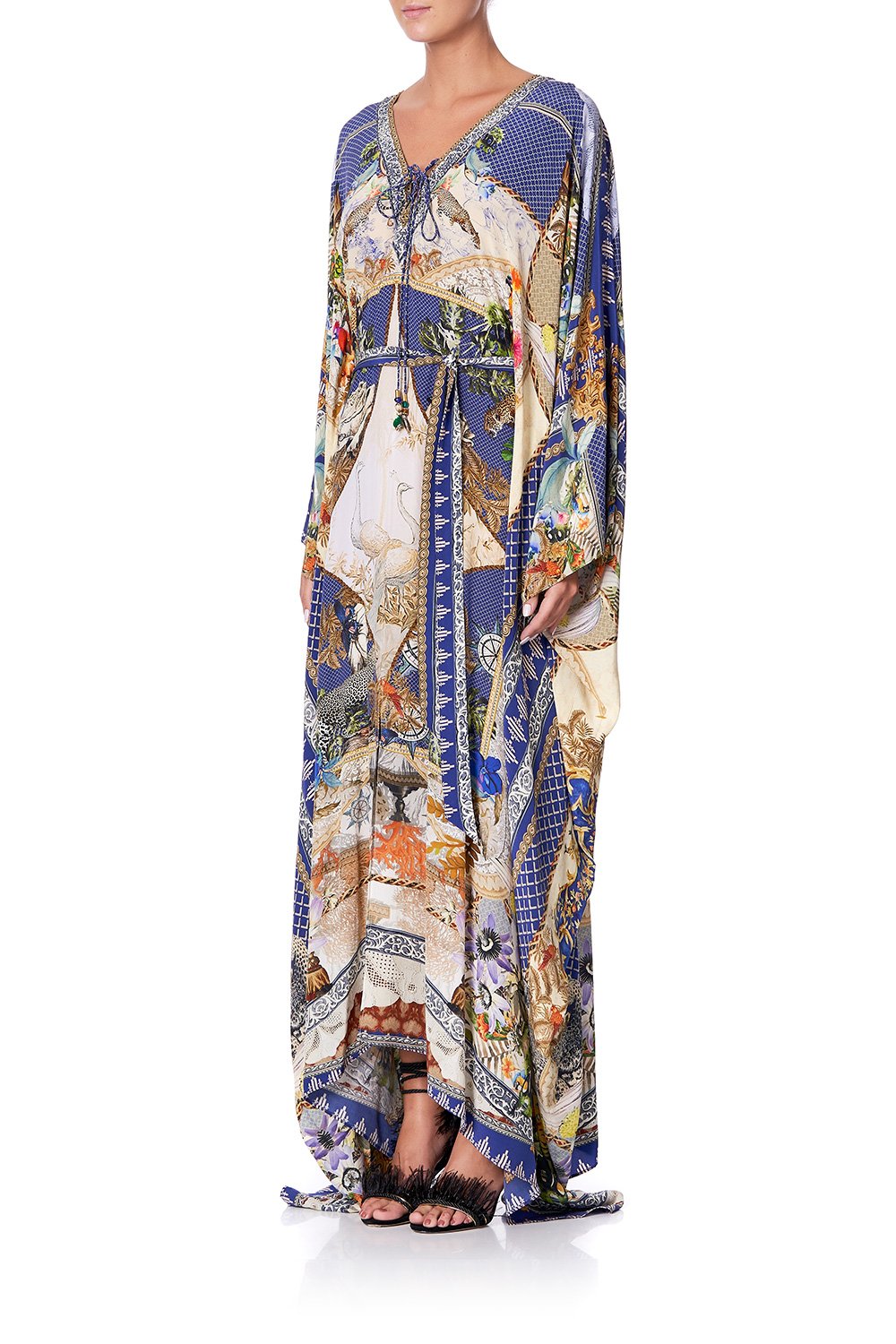 SPLIT HEM LACE UP KAFTAN MUSE NOVELS