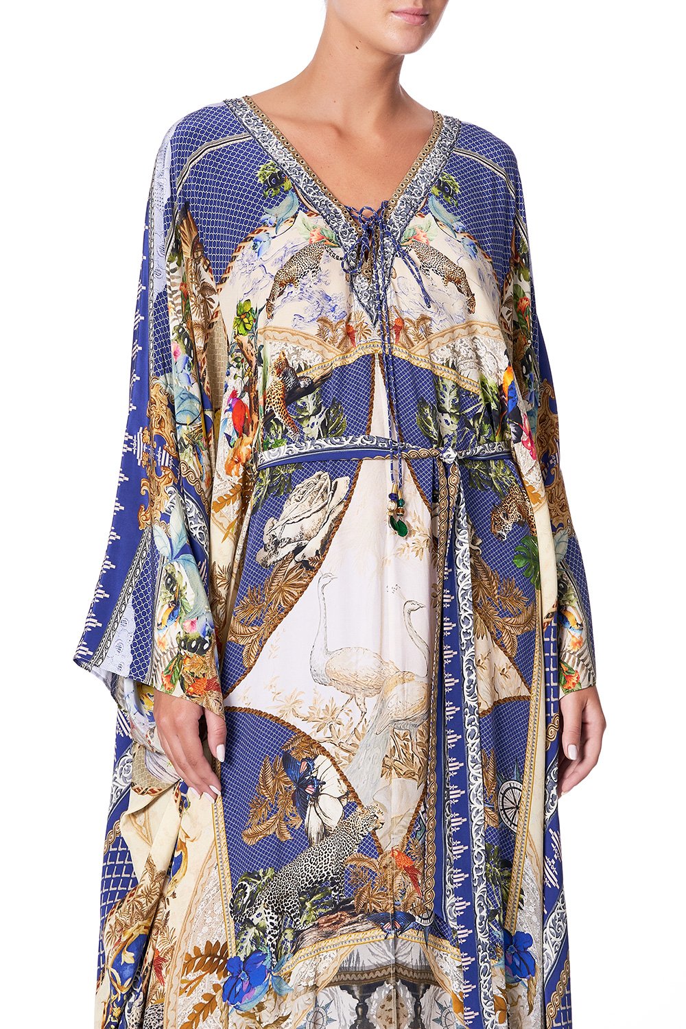 SPLIT HEM LACE UP KAFTAN MUSE NOVELS