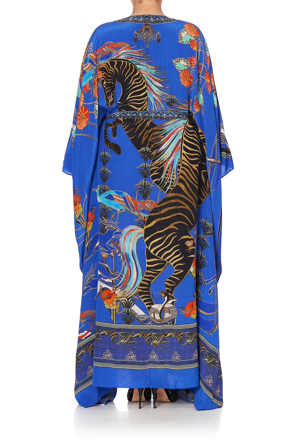 SPLIT HEM LACE UP KAFTAN TREE OF LIFE