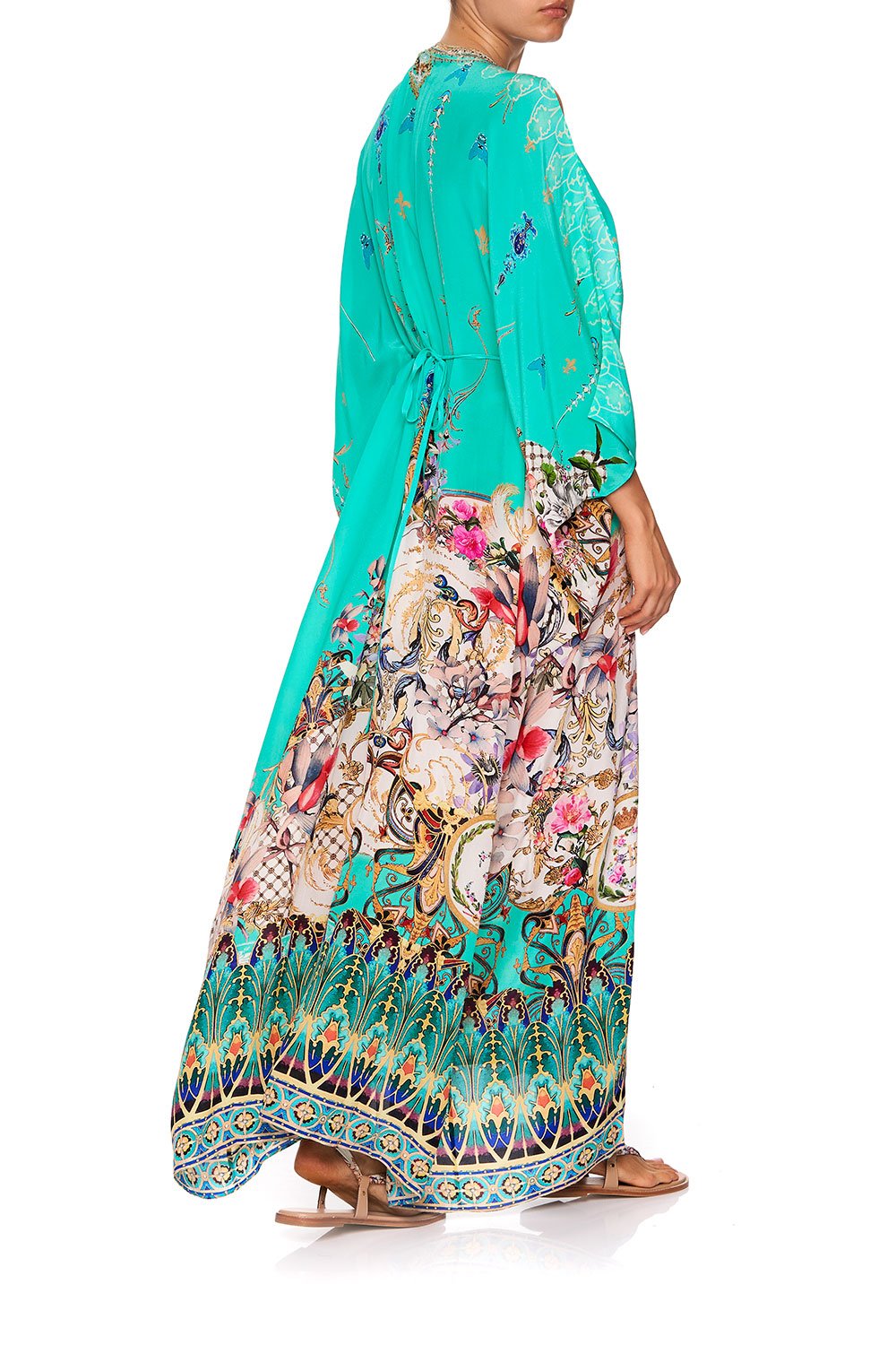 SPLIT SLEEVE KAFTAN WITH HARDWARE FLORAISON