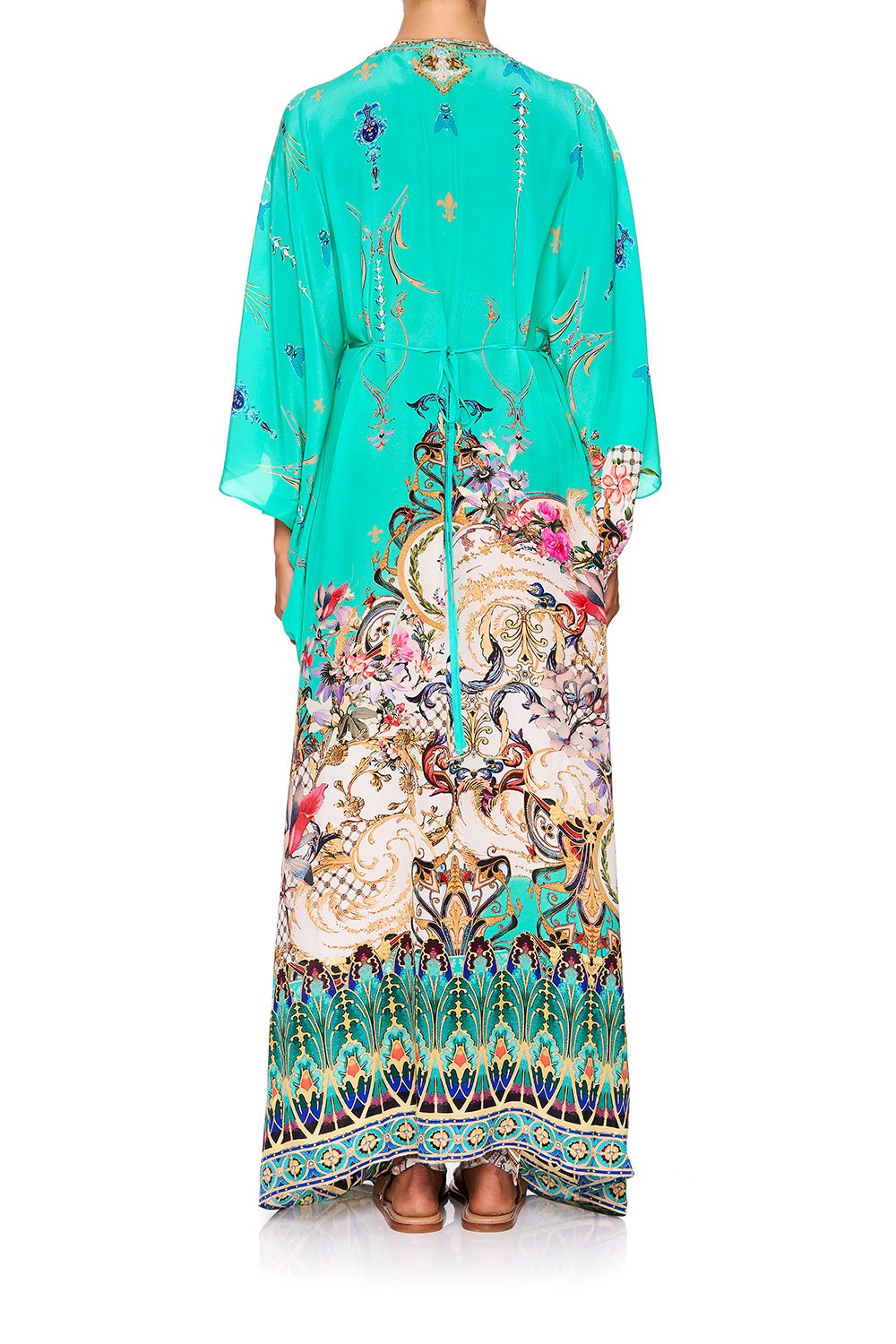 SPLIT SLEEVE KAFTAN WITH HARDWARE FLORAISON
