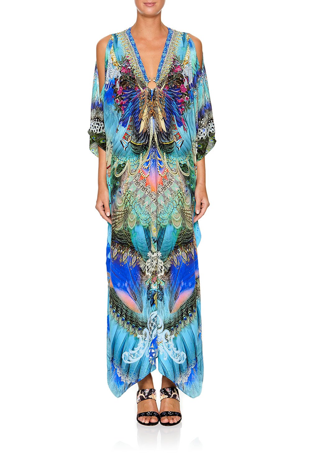 CAMILLA SPLIT SLEEVE KAFTAN WITH HARDWARE FREEDOM FLIGHT
