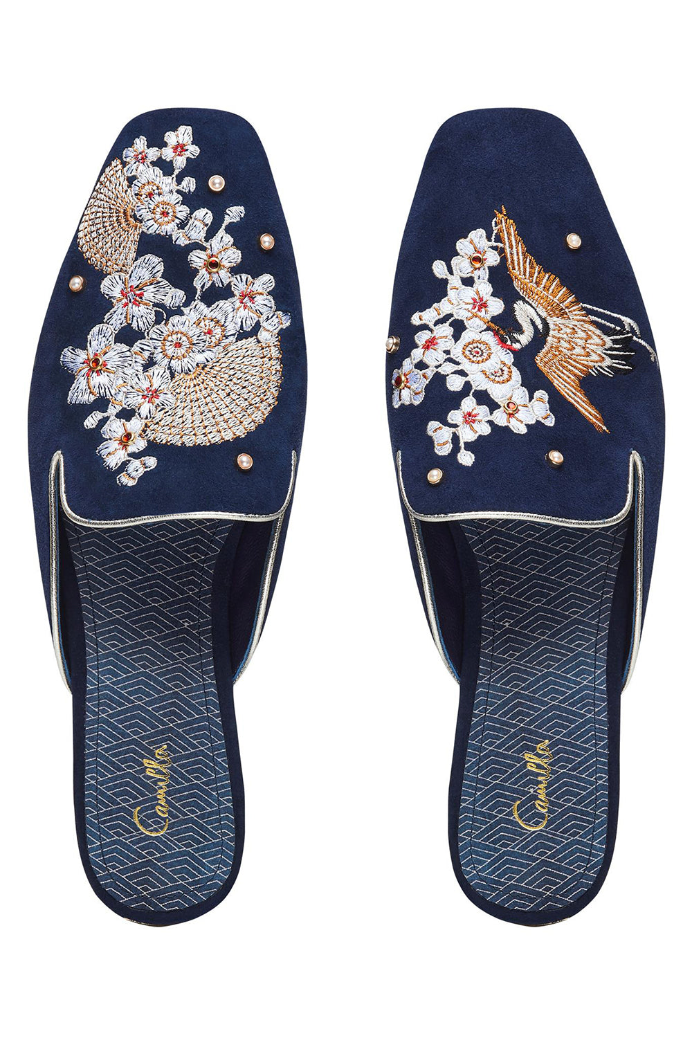 CAMILLA TOKYO TRIBE SQUARE TOE SLIPPER