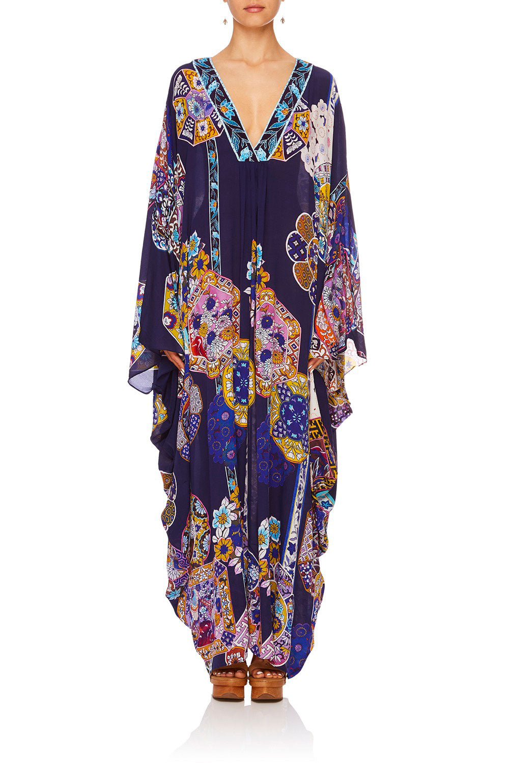 CAMILLA STAR GAZER BLOUSON SLEEVE KAFTAN