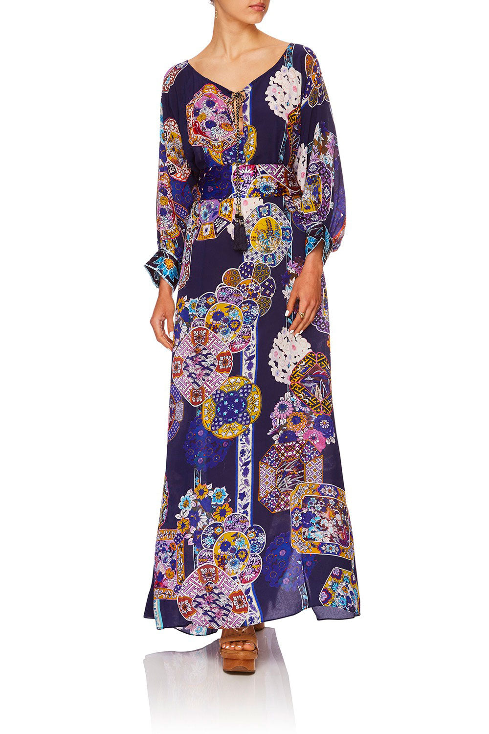 CAMILLA STAR GAZER RAGLAN SLEEVE DRESS W CUFFS