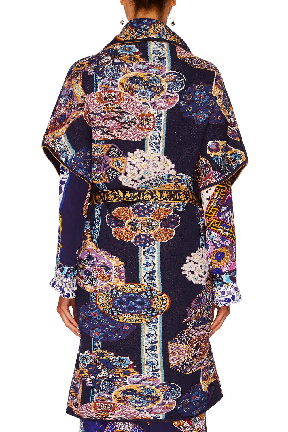 CAMILLA STAR GAZER SHORT SLEEVE WRAP KNIT W TIE