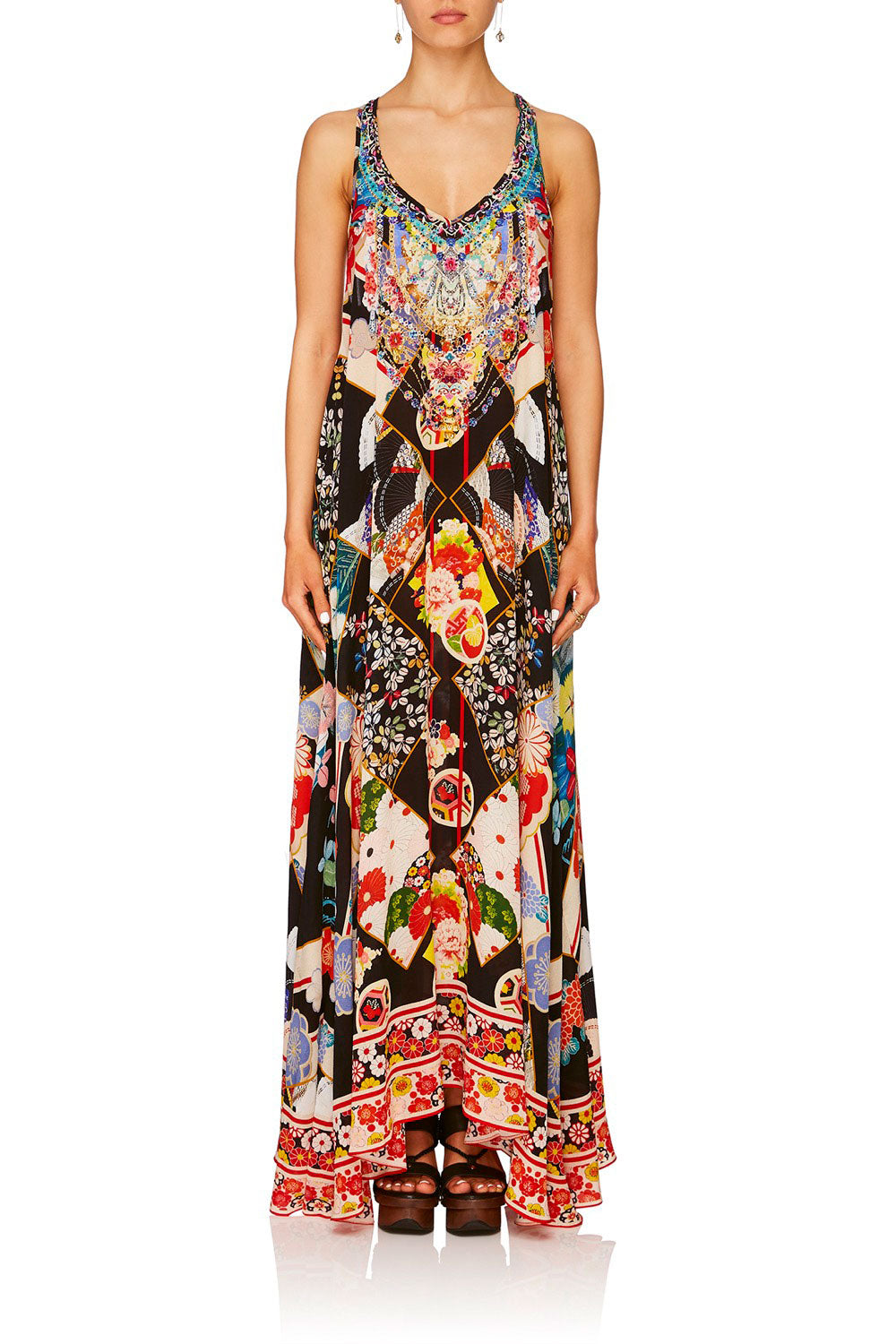 CAMILLA STAR GIRL V NECK RACER BACK DRESS