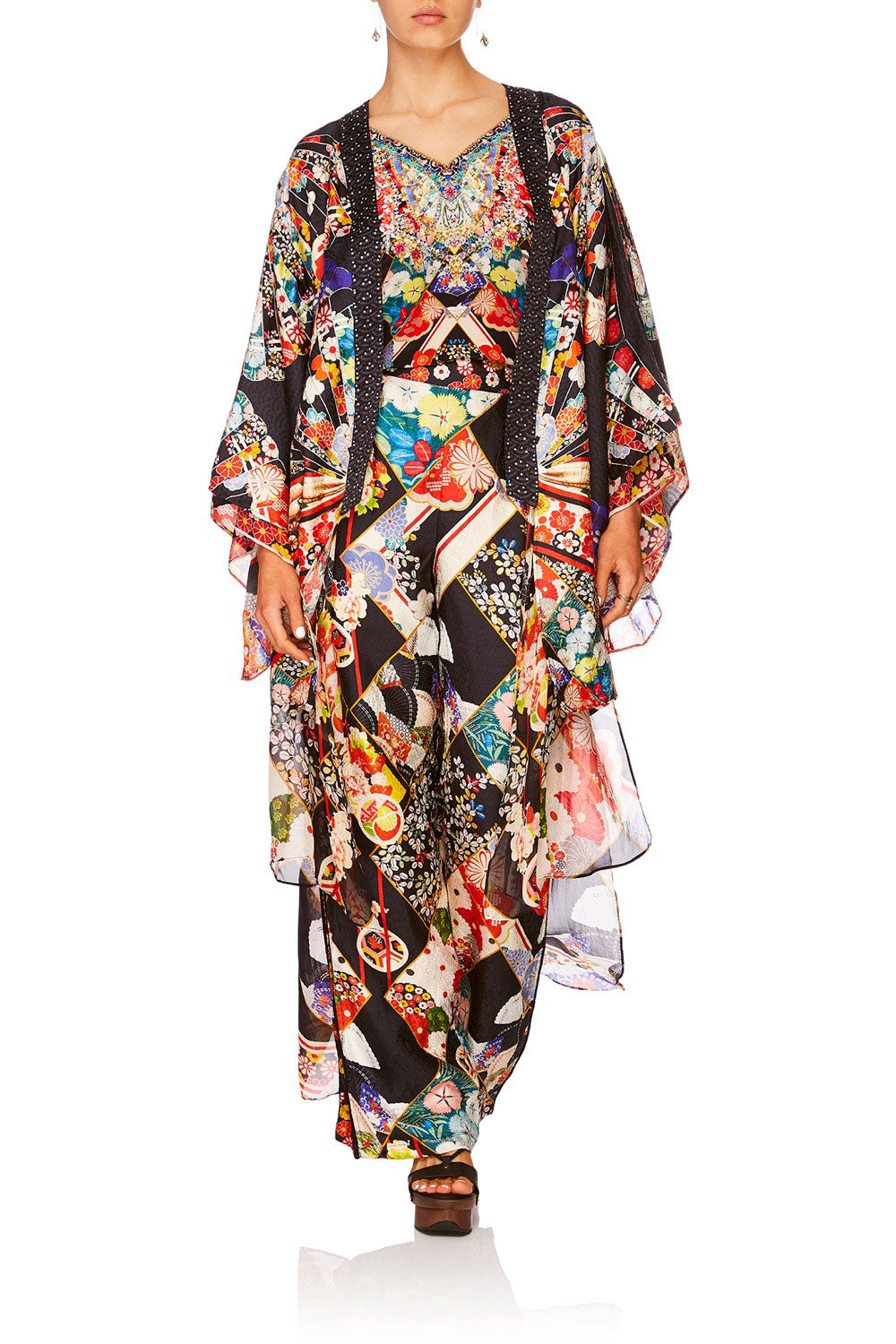 CAMILLA STAR GIRL KIMONO W LONG UNDERLAYER