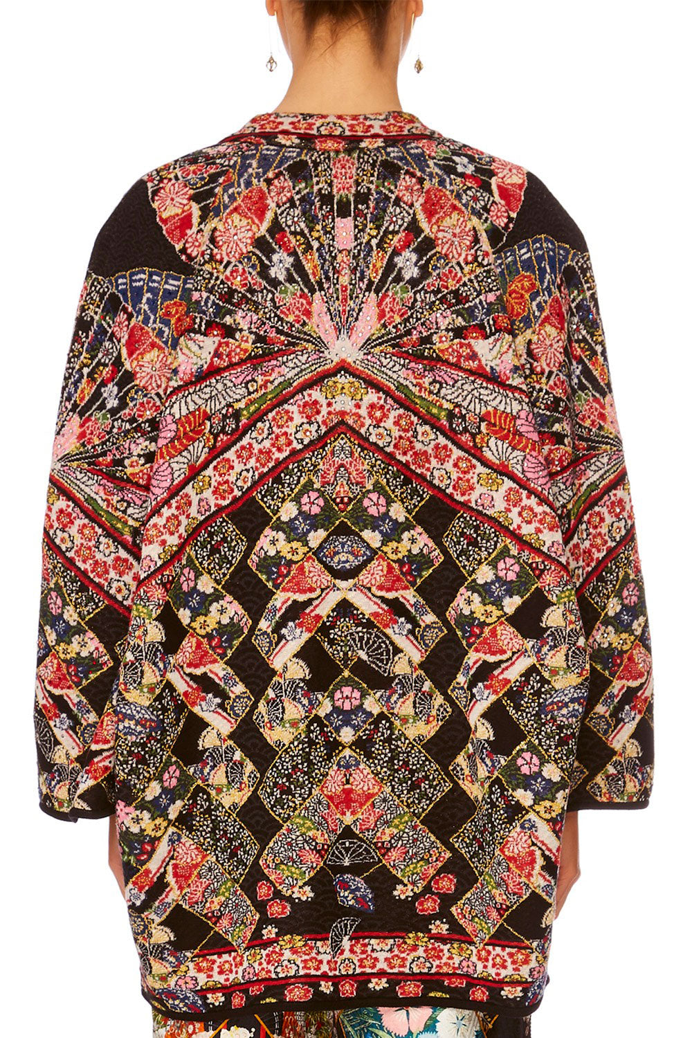 CAMILLA STAR GIRL REVERSIBLE KNIT COCOON COAT