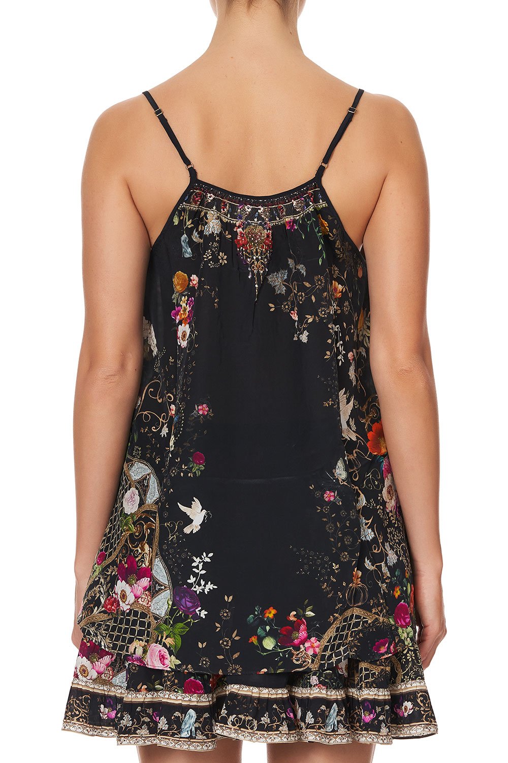 STRAP TOP WITH TIE FRONT DETAIL MIRROR MIRROR