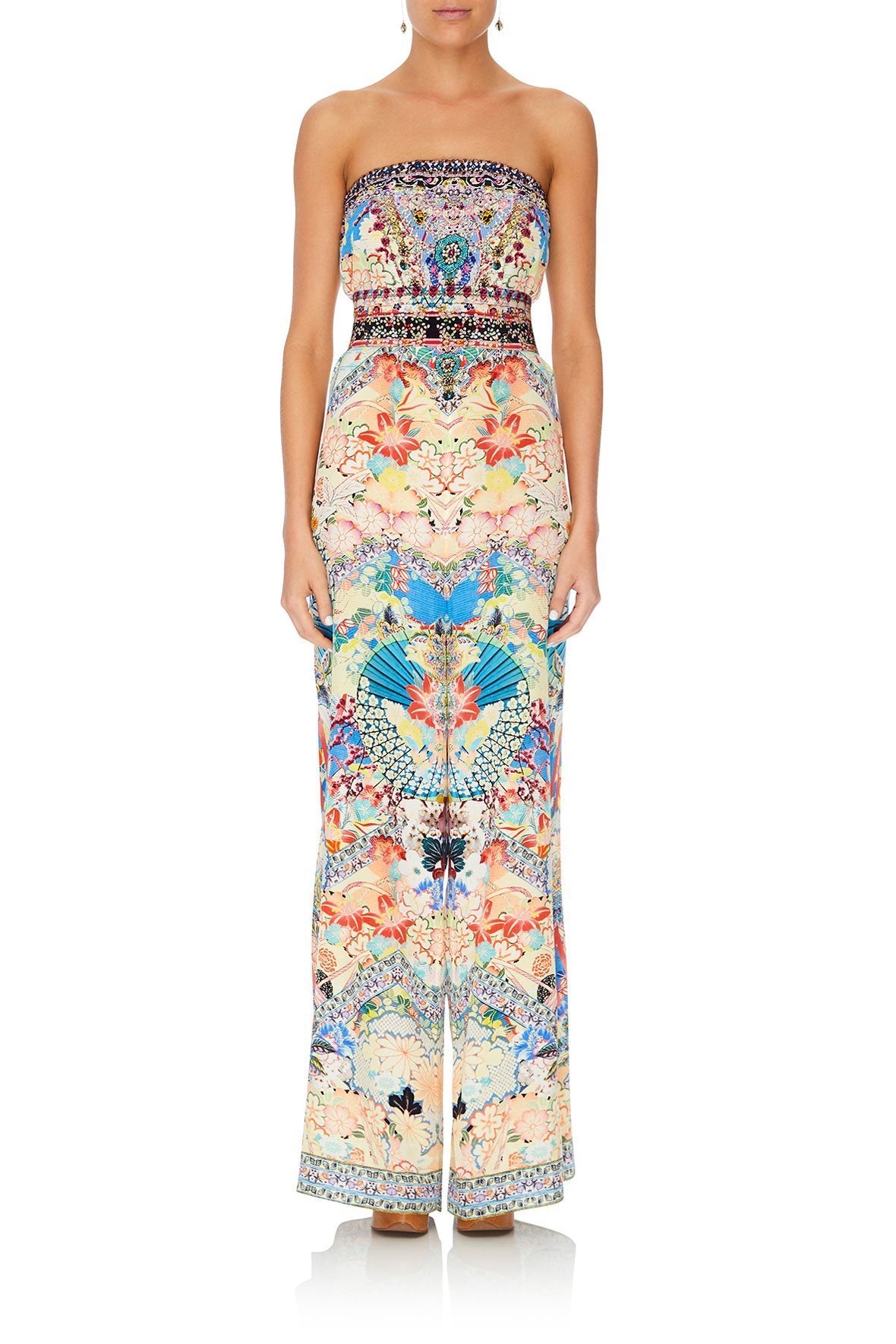 STRAPLESS JUMPSUIT WITH JKT BELT MISO IN LOVE