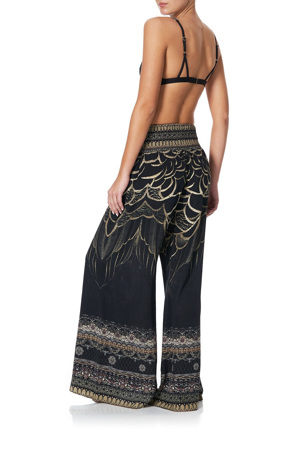 SHIRRED WAIST PANT UNDER A FULL MOON