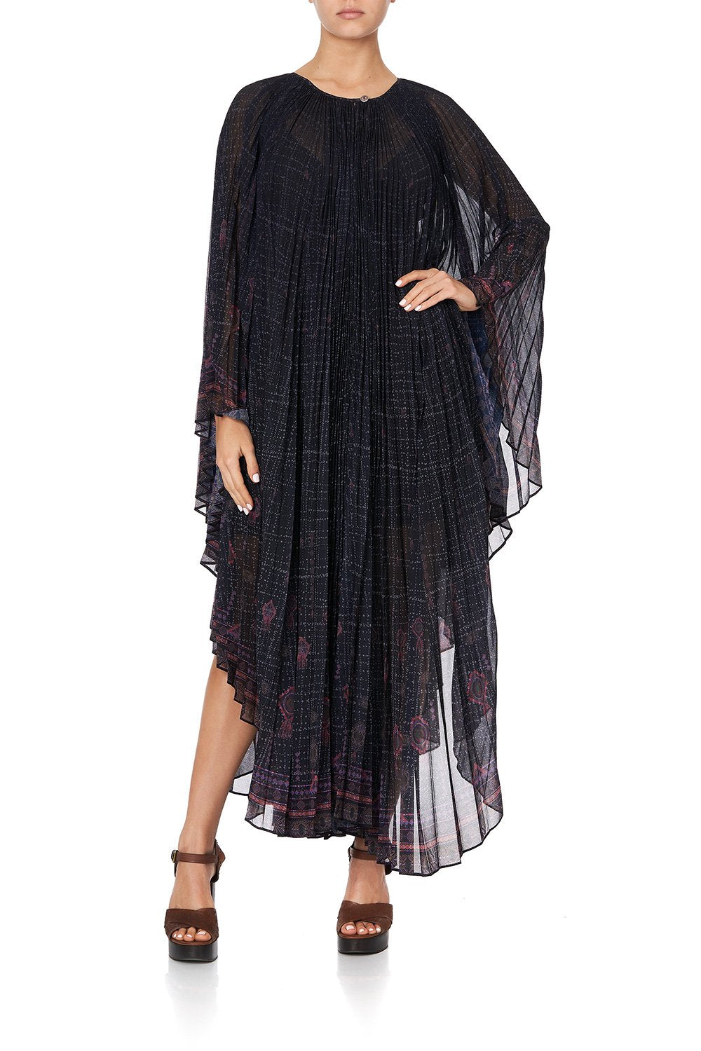 SUNRAY PLEATED KAFTAN MINA MINA