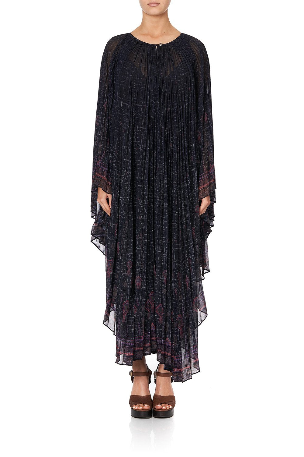 SUNRAY PLEATED KAFTAN MINA MINA