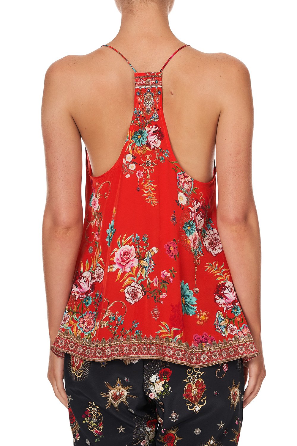 T BACK SHOESTRING TOP CAMEOS CAN CAN