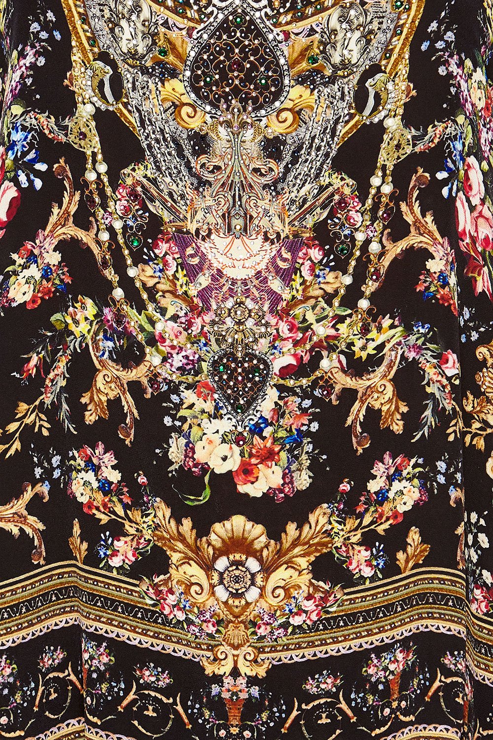 CAMILLA T-BACK SHOESTRING TOP FRIEND IN FLORA