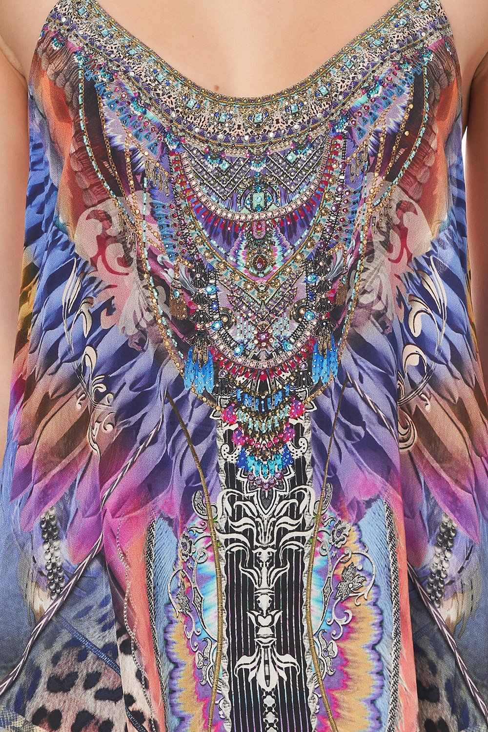 T BACK SHOESTRING TOP LOVE ON THE WING