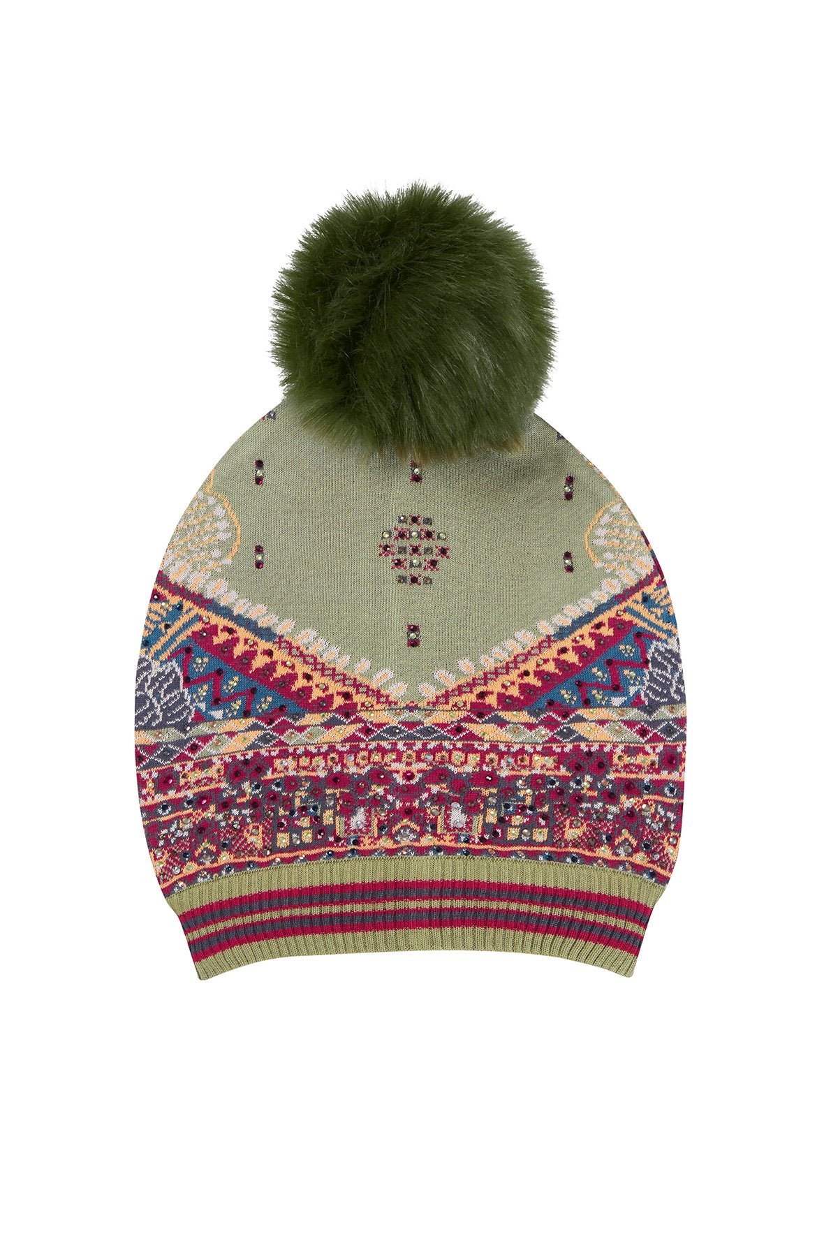 THE CARAVAN BEANIE W DETACHABLE POM POM