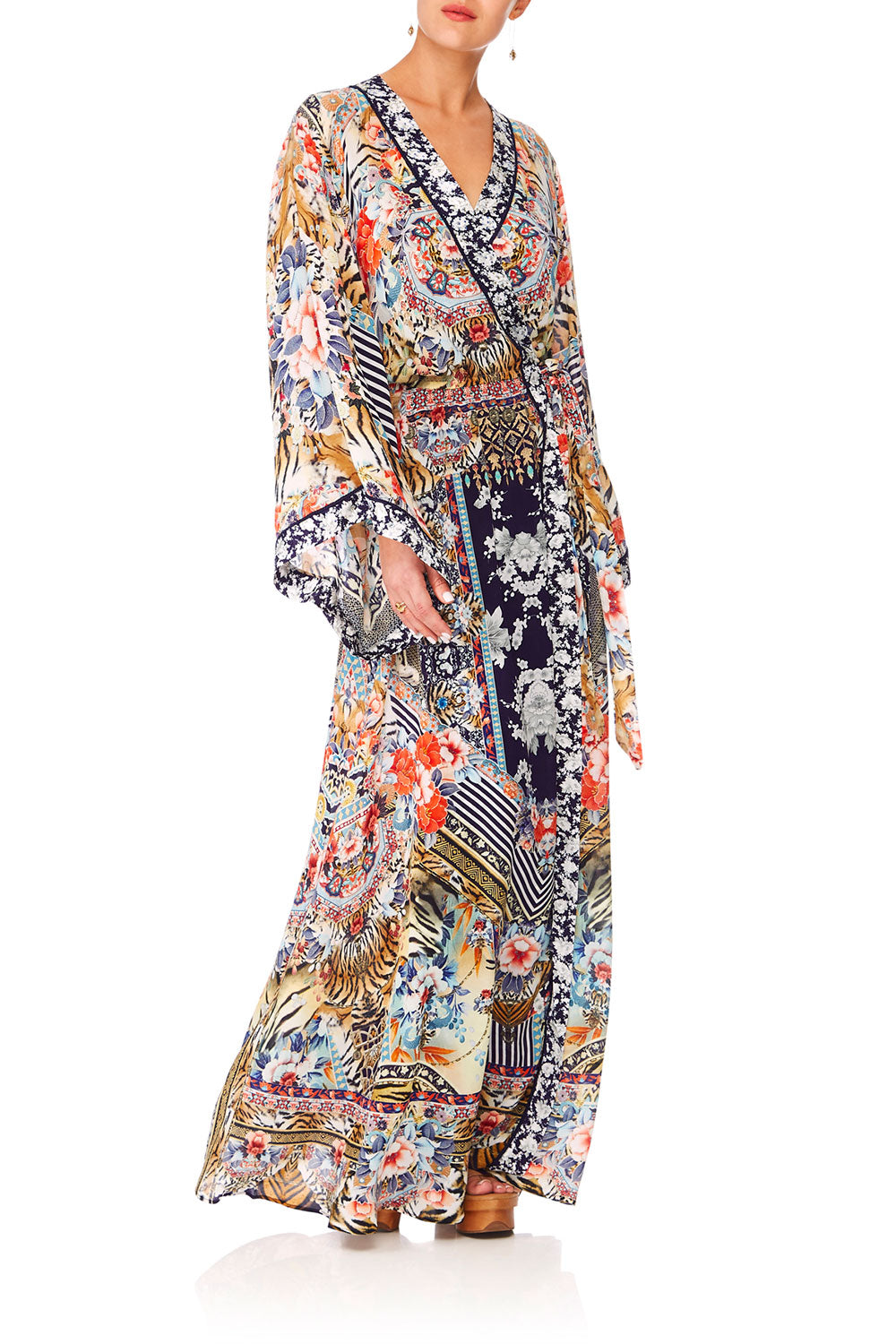 CAMILLA THE LONELY WILD KIMONO WRAP DRESS