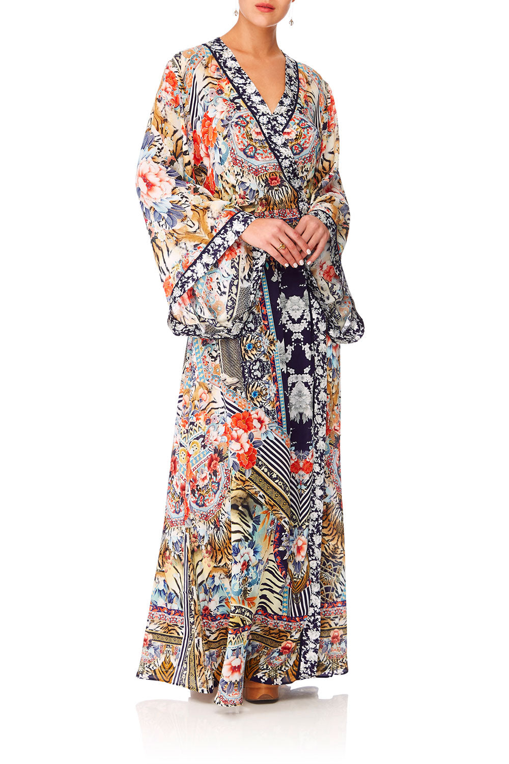 CAMILLA THE LONELY WILD KIMONO WRAP DRESS