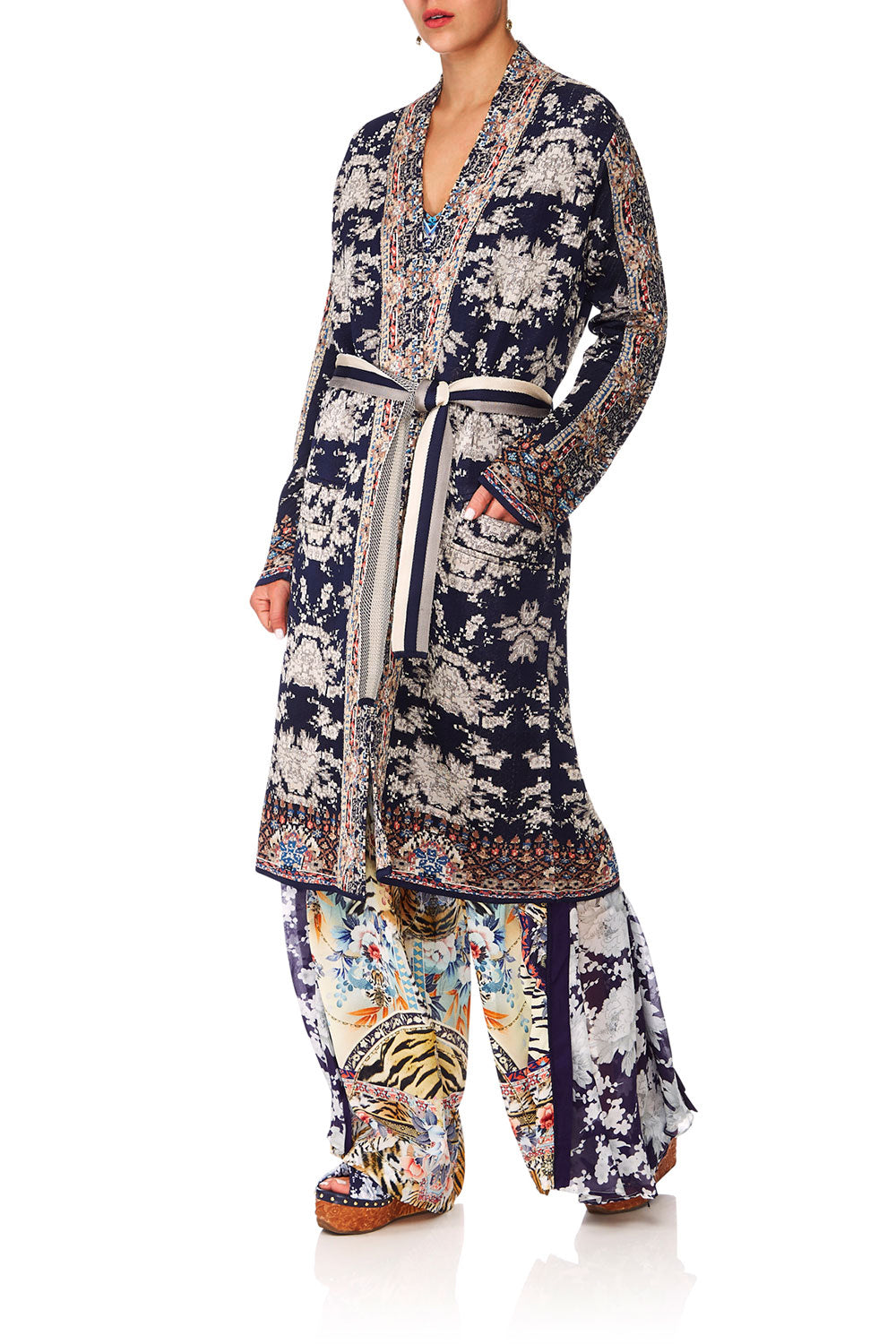 CAMILLA THE LONELY WILD KNIT WRAP W TIE