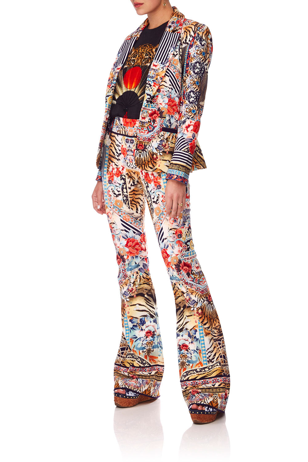 CAMILLA THE LONELY WILD PONTE FITTED JACKET