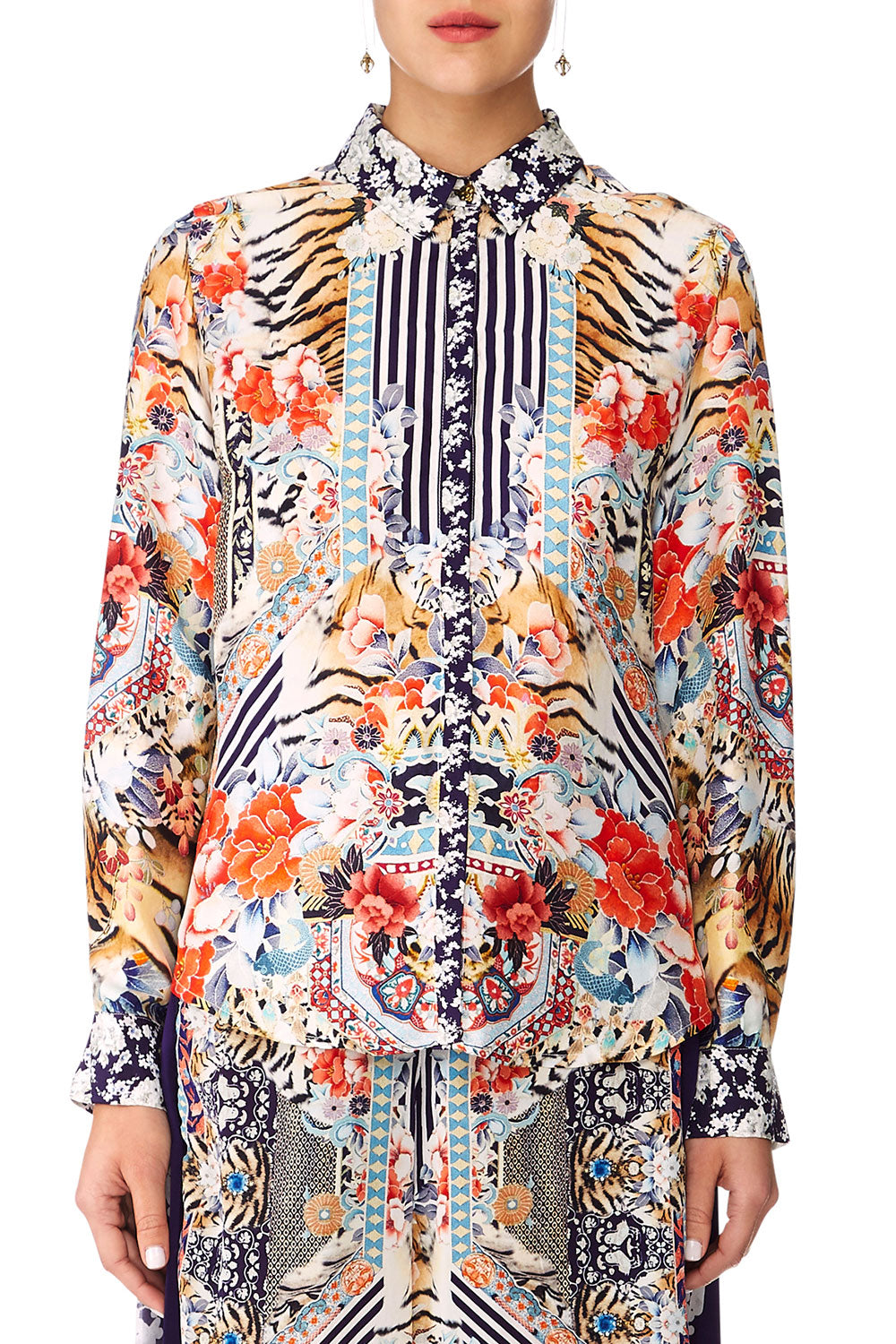 CAMILLA THE LONELY WILD SLIM FIT LONG SLEEVE SHIRT