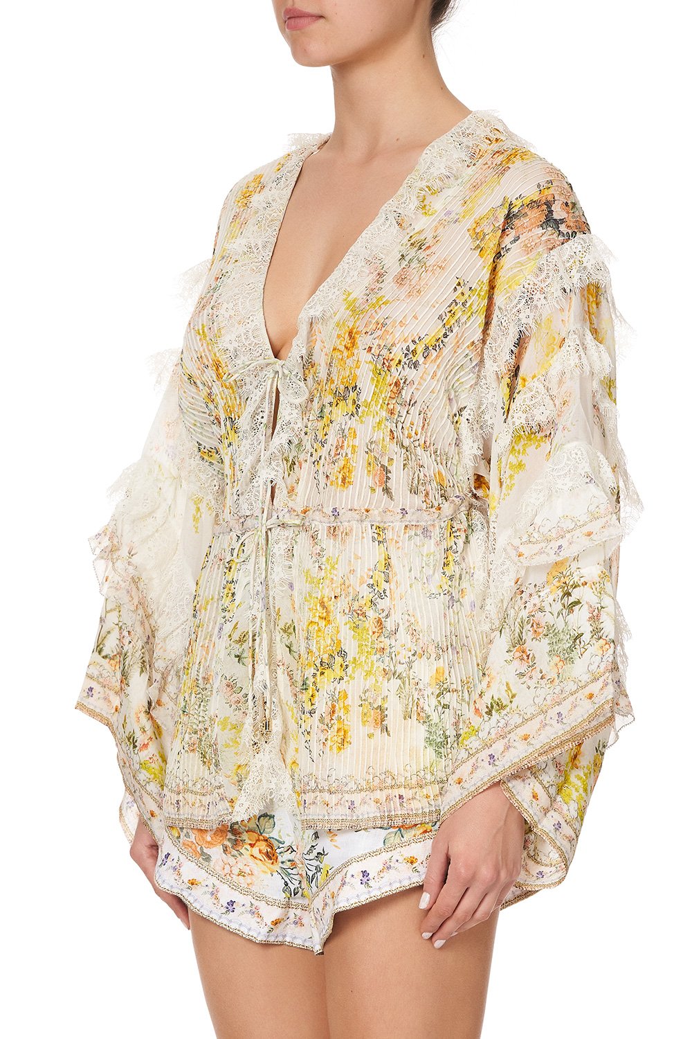 TIE FRONT LACE INSERT LAYER IN THE HILLS OF TUSCANY