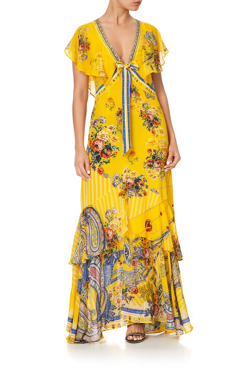 TIE FRONT MAXI WITH SPLIT OWN MUSE